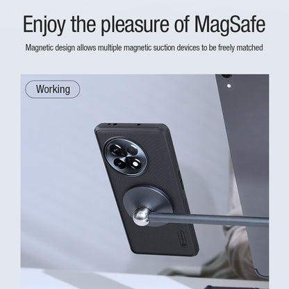 NILLKIN Frosted Shield Pro PC+TPU Phone Case for OnePlus Ace 2 5G / 11R 5G Matte Magnetic Cover Compatible with MagSafe