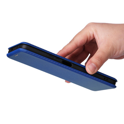 Carbon Fiber Texture Shell for Xiaomi Redmi K60E 5G Phone Case Stand Card Slot PU Leather Cover