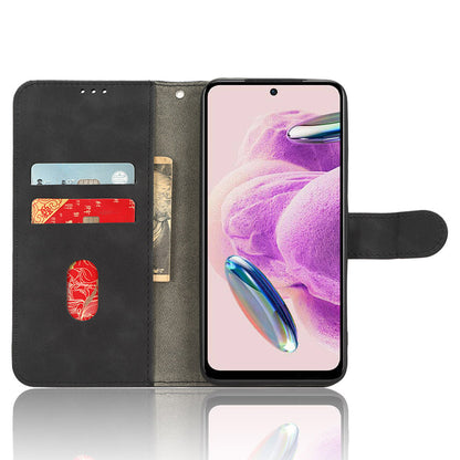 For Xiaomi Redmi Note 12S 4G PU Leather Wallet Flip Cover Skin-touch Stand Phone Case