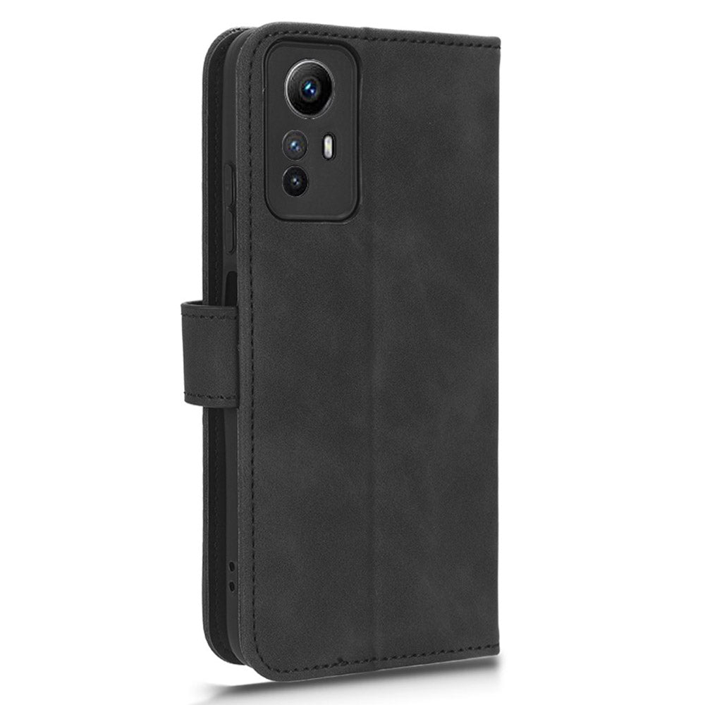 For Xiaomi Redmi Note 12S 4G PU Leather Wallet Flip Cover Skin-touch Stand Phone Case