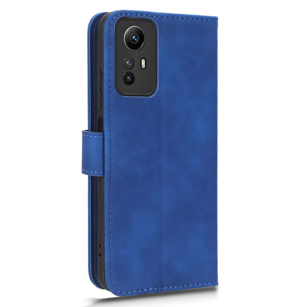 For Xiaomi Redmi Note 12S 4G PU Leather Wallet Flip Cover Skin-touch Stand Phone Case