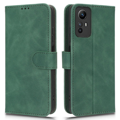 For Xiaomi Redmi Note 12S 4G PU Leather Wallet Flip Cover Skin-touch Stand Phone Case