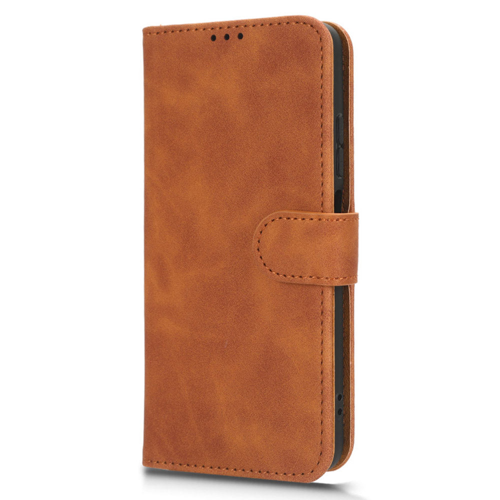 For Xiaomi Redmi Note 12S 4G PU Leather Wallet Flip Cover Skin-touch Stand Phone Case