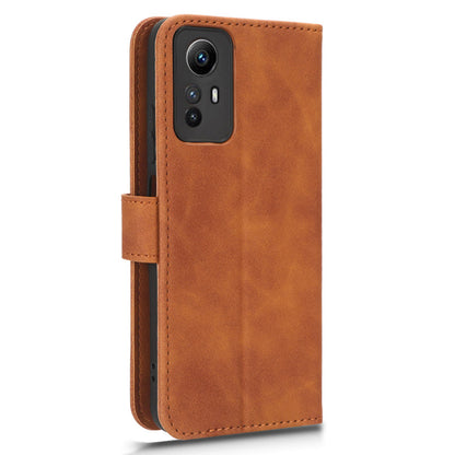 For Xiaomi Redmi Note 12S 4G PU Leather Wallet Flip Cover Skin-touch Stand Phone Case