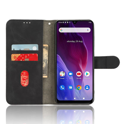 For Cubot P60 Flip PU Leather Protective Cover Skin-touch Wallet Stand Phone Case