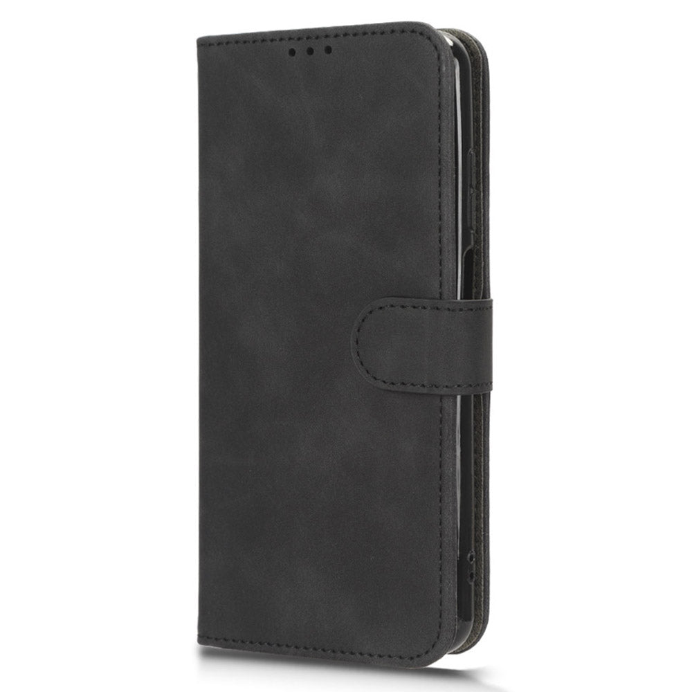 For Cubot P60 Flip PU Leather Protective Cover Skin-touch Wallet Stand Phone Case