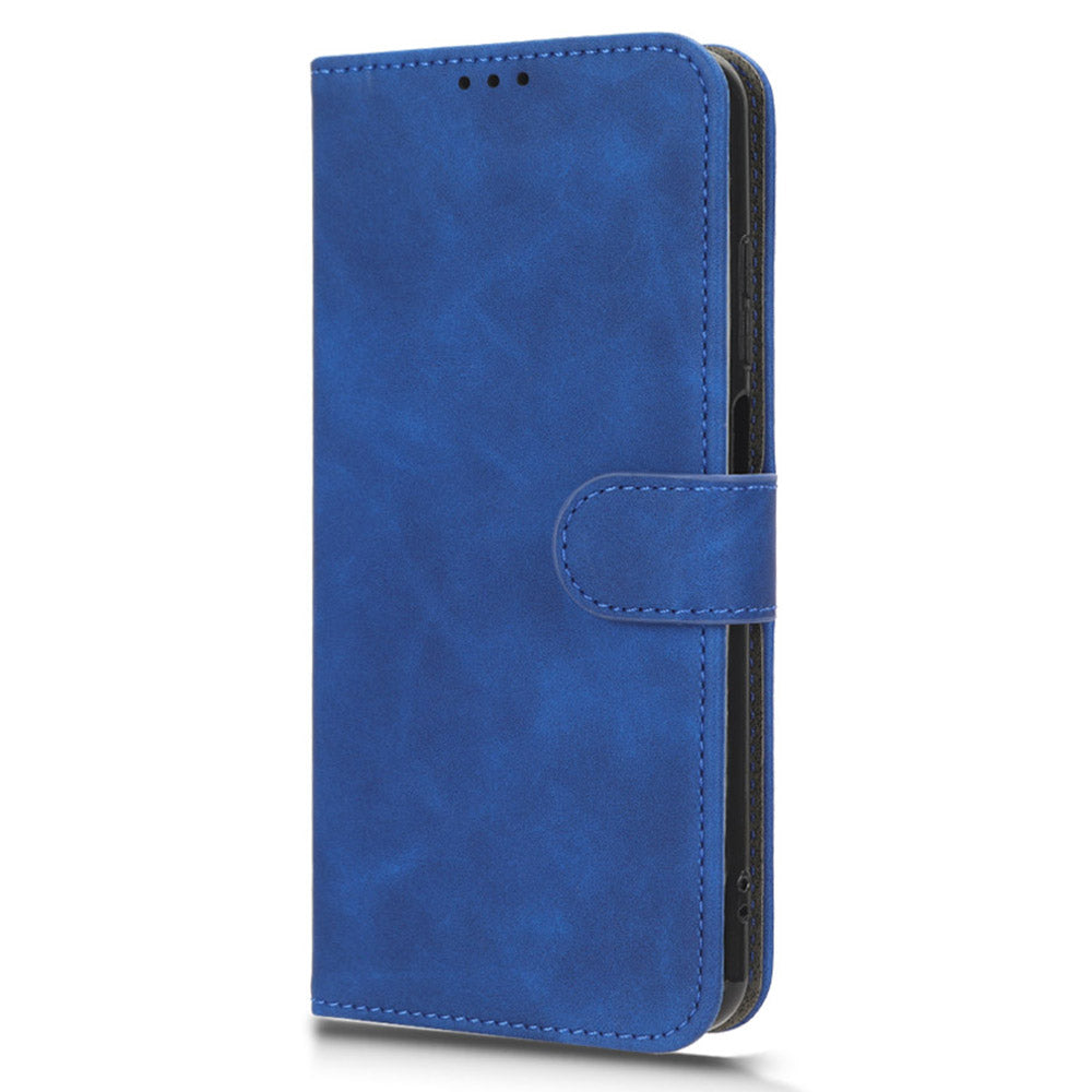 For Cubot P60 Flip PU Leather Protective Cover Skin-touch Wallet Stand Phone Case