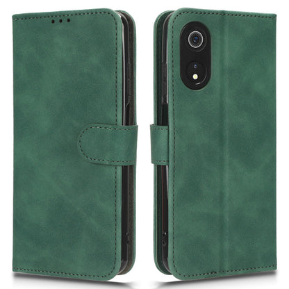 For Cubot P60 Flip PU Leather Protective Cover Skin-touch Wallet Stand Phone Case