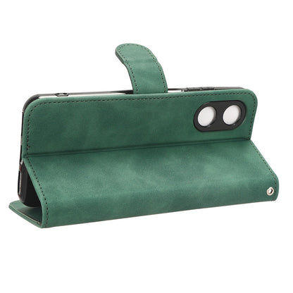 For Cubot P60 Flip PU Leather Protective Cover Skin-touch Wallet Stand Phone Case