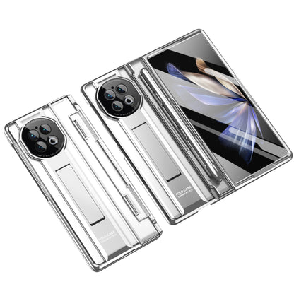 For vivo X Fold2 Kickstand PC Cover Shockproof Folding Phone Case with Stylus Pen and Pen Slot