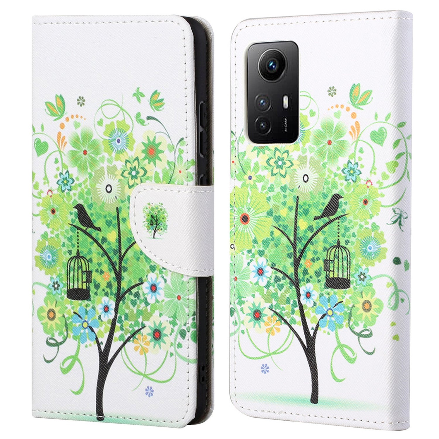 For Xiaomi Redmi Note 12S 4G Pattern Printing Leather Cellphone Case Wallet Stand Phone Cover