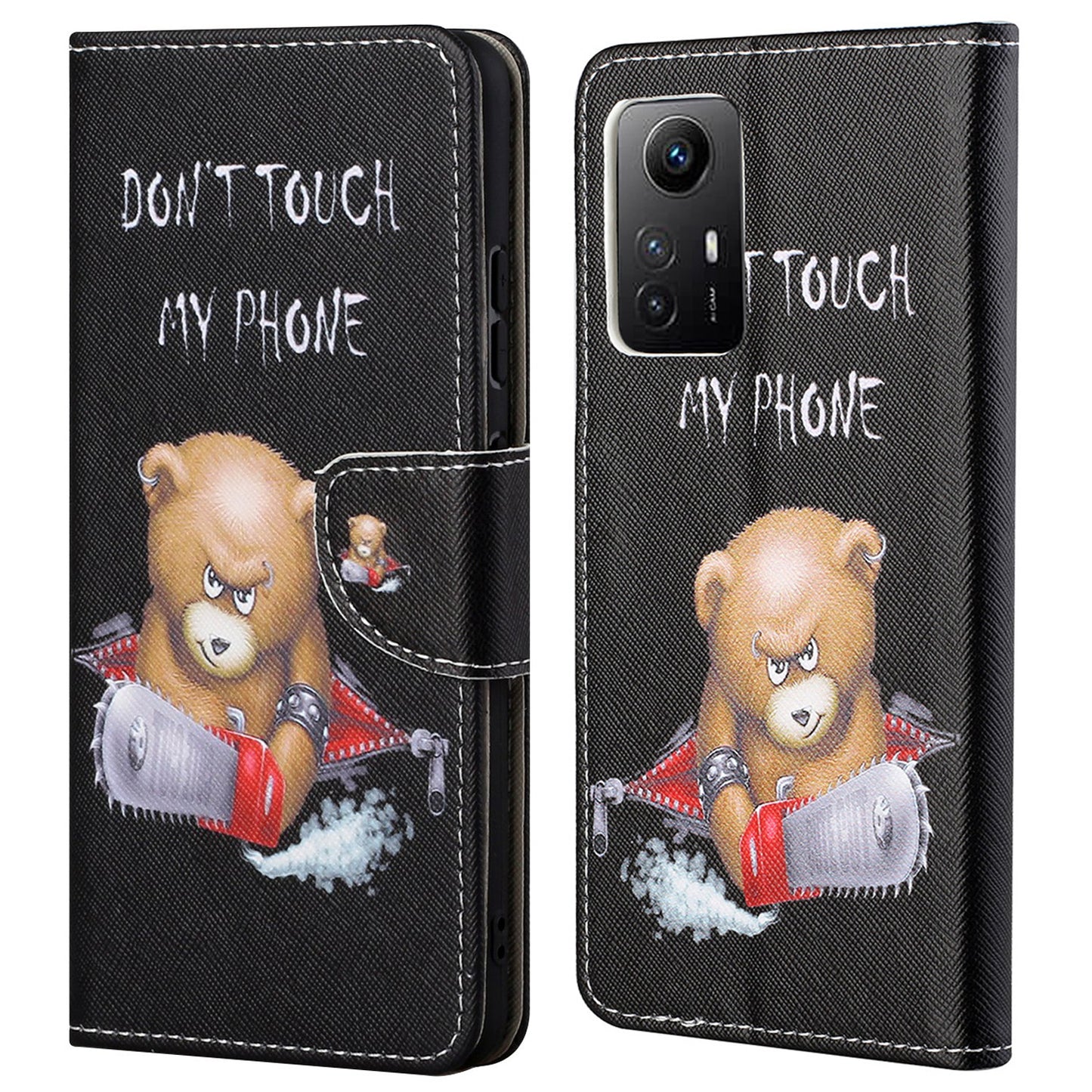 For Xiaomi Redmi Note 12S 4G Pattern Printing Leather Cellphone Case Wallet Stand Phone Cover