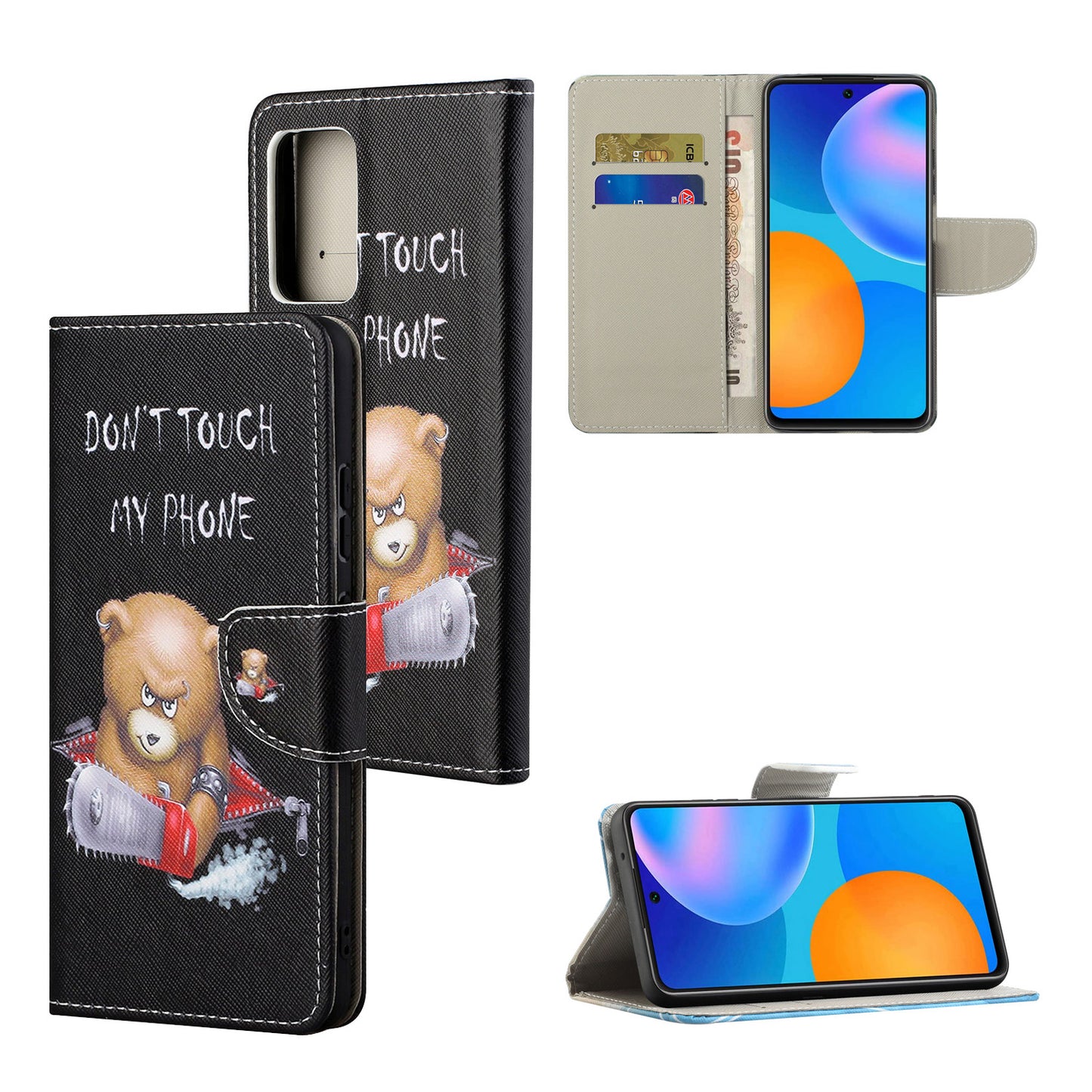 For Xiaomi Redmi Note 12S 4G Pattern Printing Leather Cellphone Case Wallet Stand Phone Cover