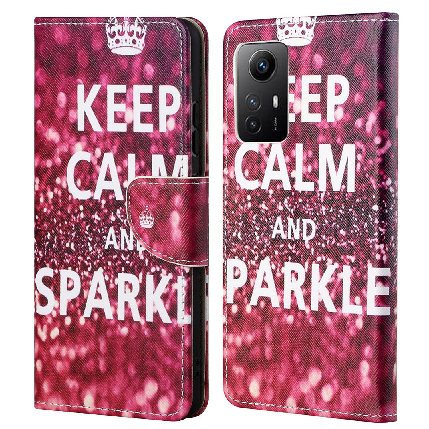 For Xiaomi Redmi Note 12S 4G Pattern Printing Leather Cellphone Case Wallet Stand Phone Cover