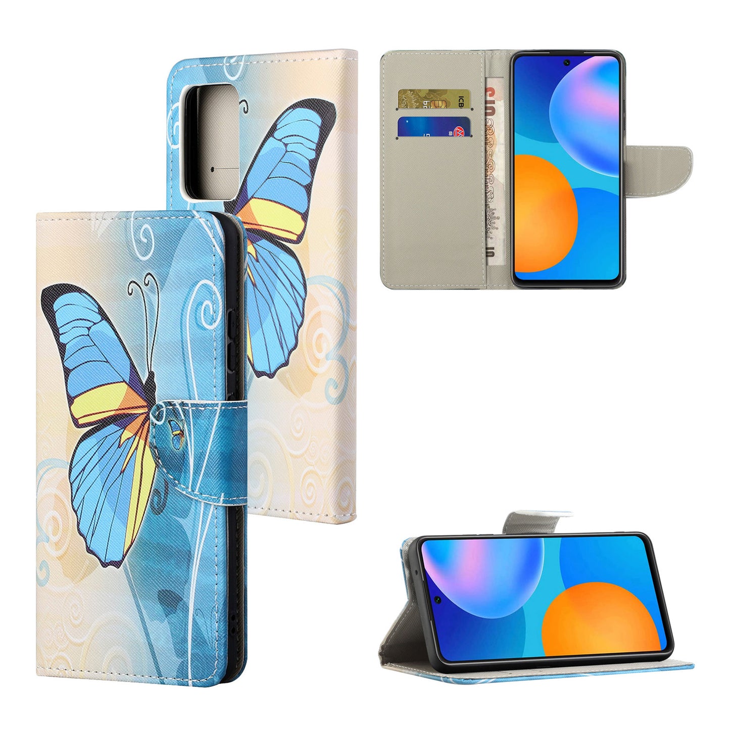 For Xiaomi Redmi Note 12S 4G Pattern Printing Leather Cellphone Case Wallet Stand Phone Cover