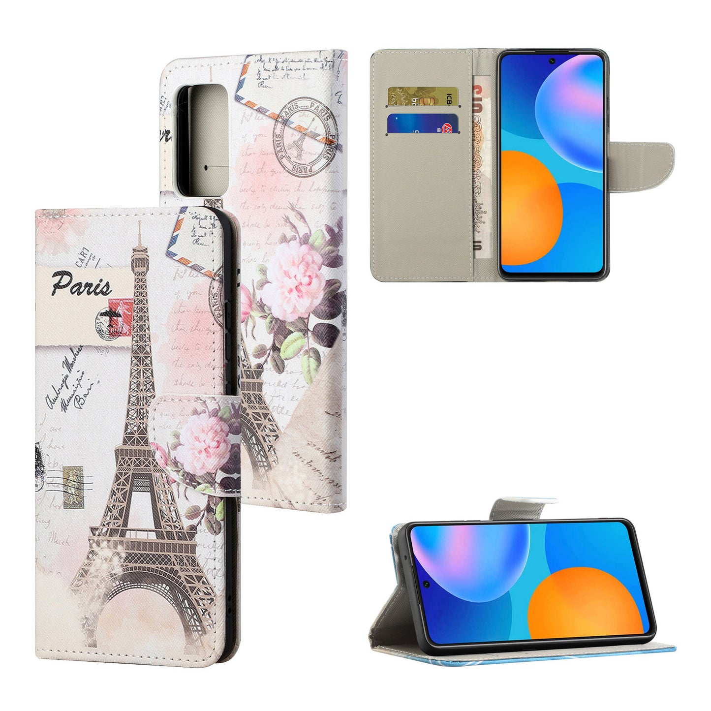 For Xiaomi Redmi Note 12S 4G Pattern Printing Leather Cellphone Case Wallet Stand Phone Cover