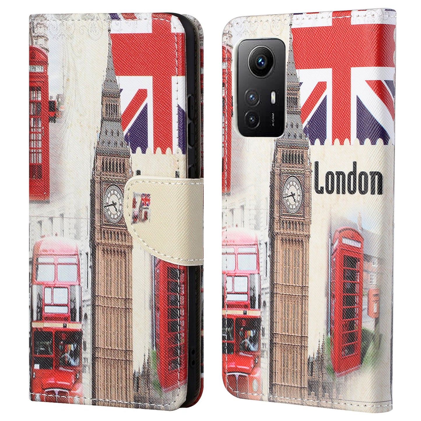 For Xiaomi Redmi Note 12S 4G Pattern Printing Leather Cellphone Case Wallet Stand Phone Cover