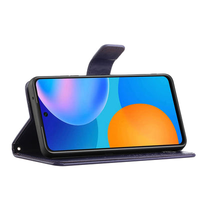 For Xiaomi Redmi Note 12S 4G Owl Tree Imprinted Wallet Phone Case PU Leather Stand Cover