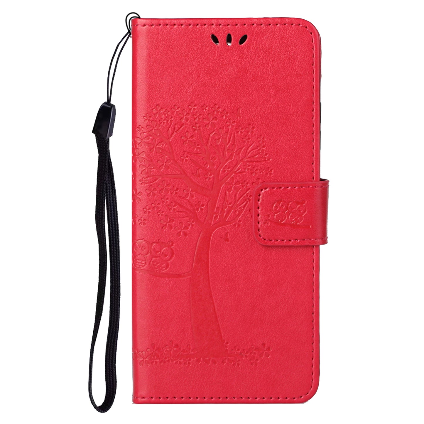 For Xiaomi Redmi Note 12S 4G Owl Tree Imprinted Wallet Phone Case PU Leather Stand Cover