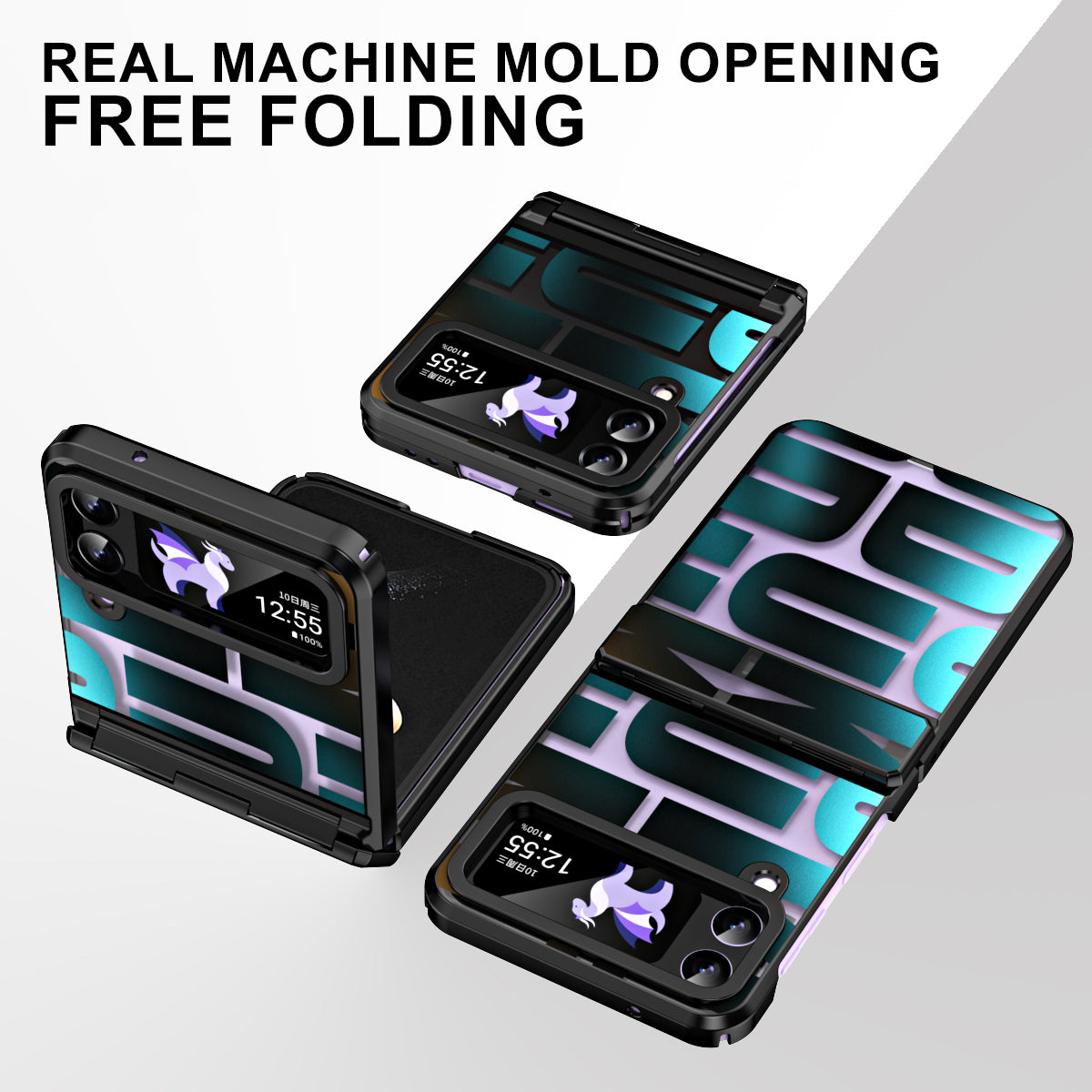 For Samsung Galaxy Z Flip4 5G Electroplated Hard PC Case Hinde Protection Phone Cover