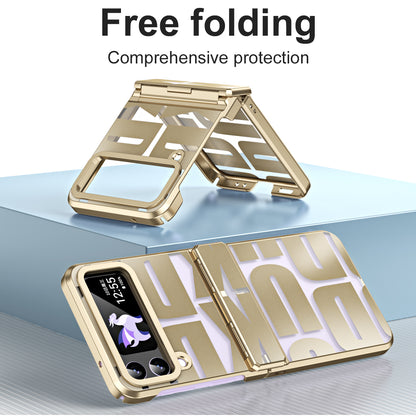 For Samsung Galaxy Z Flip3 5G Hinde Protection Hard PC Cover Anti-scratch Electroplating Phone Case