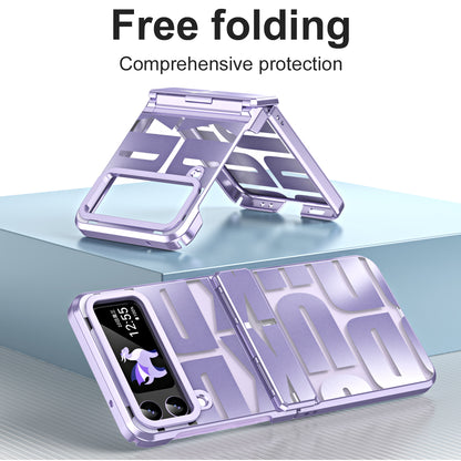 For Samsung Galaxy Z Flip3 5G Hinde Protection Hard PC Cover Anti-scratch Electroplating Phone Case