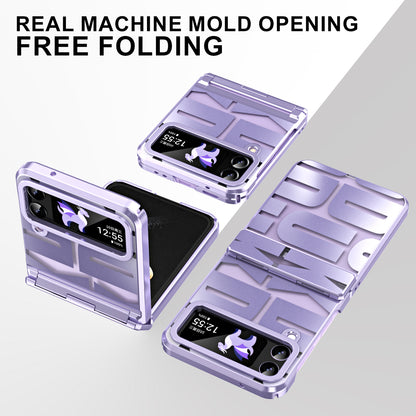For Samsung Galaxy Z Flip3 5G Hinde Protection Hard PC Cover Anti-scratch Electroplating Phone Case