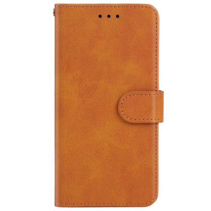 For Motorola Edge 40 5G Leather Phone Wallet Case Calf Texture Stand Phone Cover with Strap