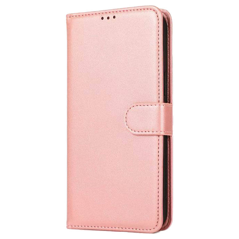 For Motorola Edge 40 5G Leather Phone Wallet Case Calf Texture Stand Phone Cover with Strap
