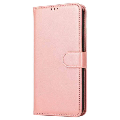 For Motorola Edge 40 5G Leather Phone Wallet Case Calf Texture Stand Phone Cover with Strap