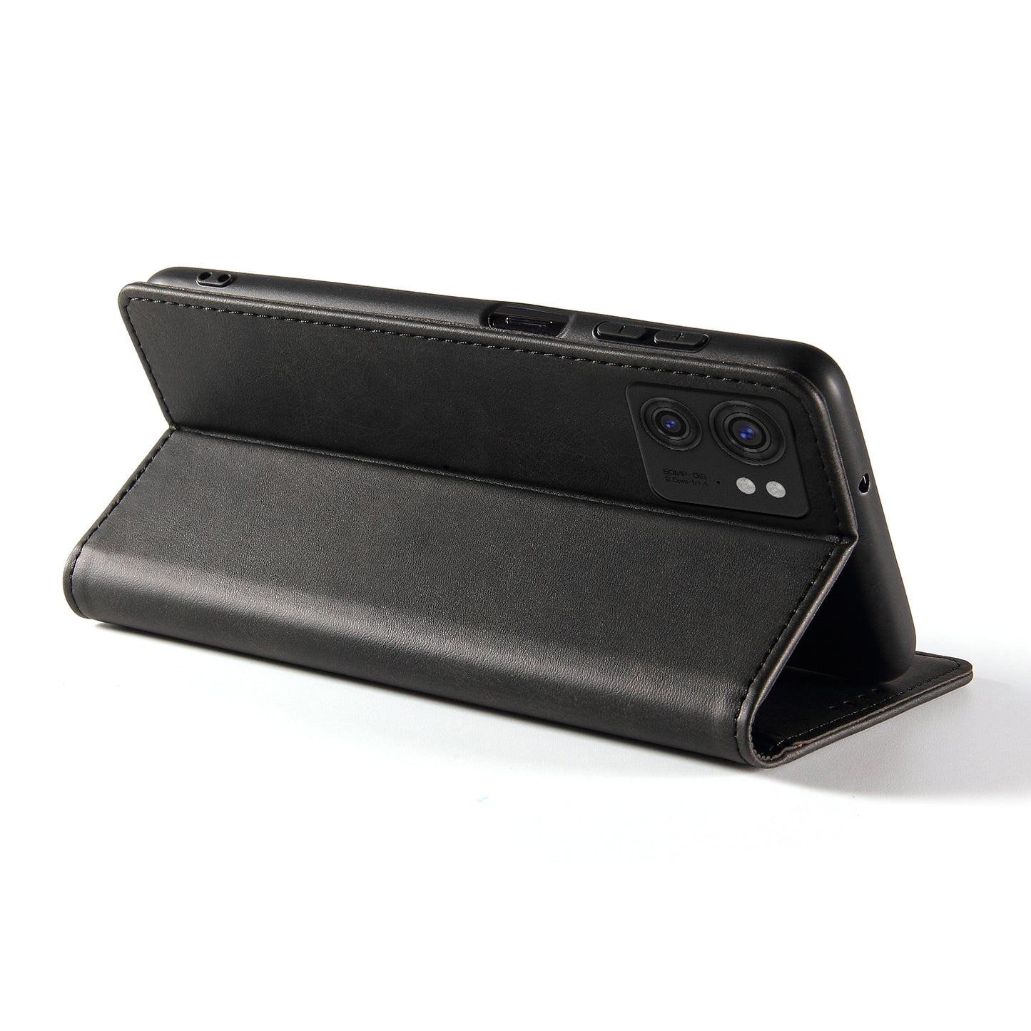 For Motorola Edge 40 5G PU Leather Stand Case Calf Texture Anti-drop Wallet Phone Cover