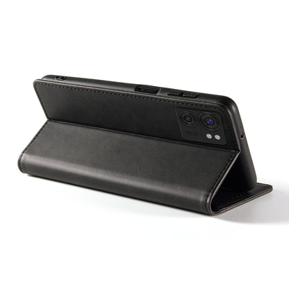 For Motorola Edge 40 5G PU Leather Stand Case Calf Texture Anti-drop Wallet Phone Cover