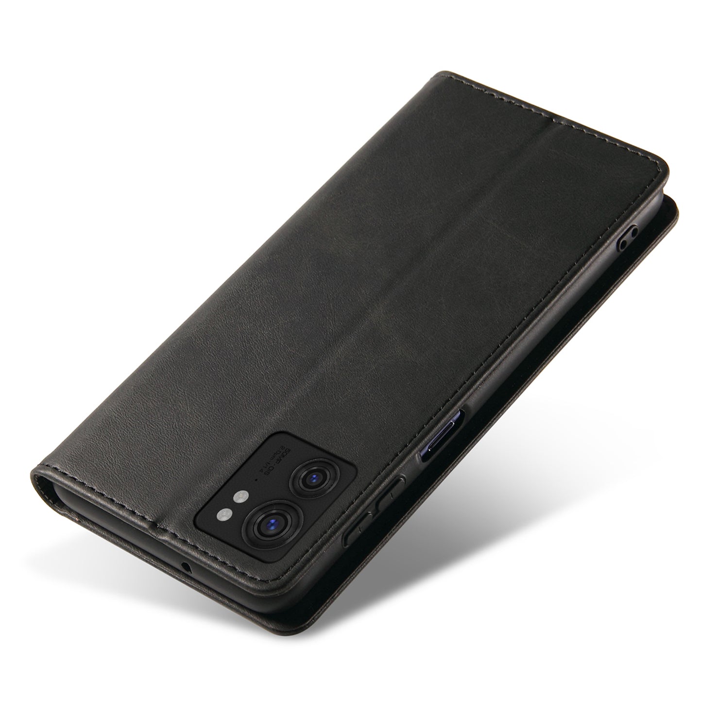 For Motorola Edge 40 5G PU Leather Stand Case Calf Texture Anti-drop Wallet Phone Cover