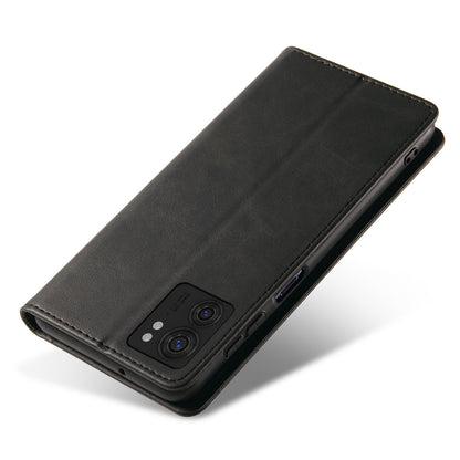 For Motorola Edge 40 5G PU Leather Stand Case Calf Texture Anti-drop Wallet Phone Cover