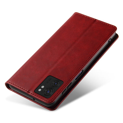 For Motorola Edge 40 5G PU Leather Stand Case Calf Texture Anti-drop Wallet Phone Cover
