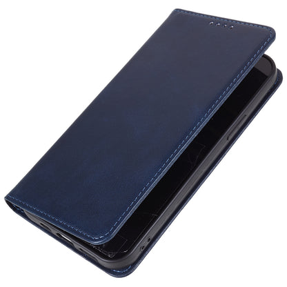For Motorola Edge 40 5G PU Leather Stand Case Calf Texture Anti-drop Wallet Phone Cover