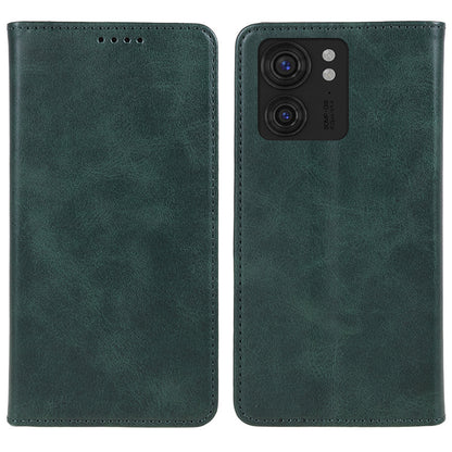 For Motorola Edge 40 5G PU Leather Stand Case Calf Texture Anti-drop Wallet Phone Cover