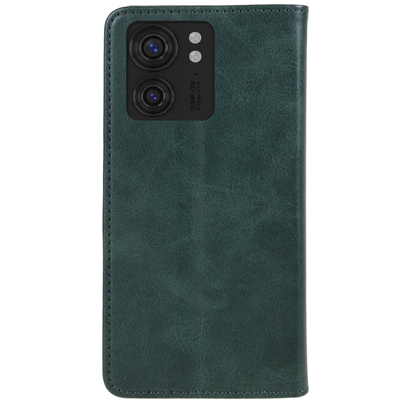 For Motorola Edge 40 5G PU Leather Stand Case Calf Texture Anti-drop Wallet Phone Cover