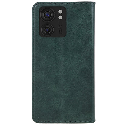 For Motorola Edge 40 5G PU Leather Stand Case Calf Texture Anti-drop Wallet Phone Cover