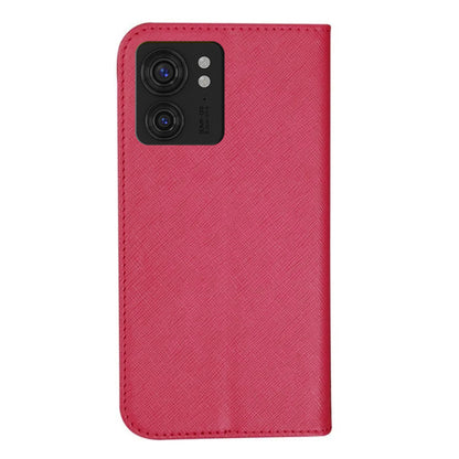 For Motorola Edge 40 5G Wallet PU Leather Case Cross Texture Stand Protective Phone Cover