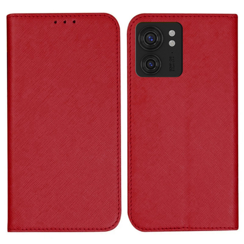 For Motorola Edge 40 5G Wallet PU Leather Case Cross Texture Stand Protective Phone Cover