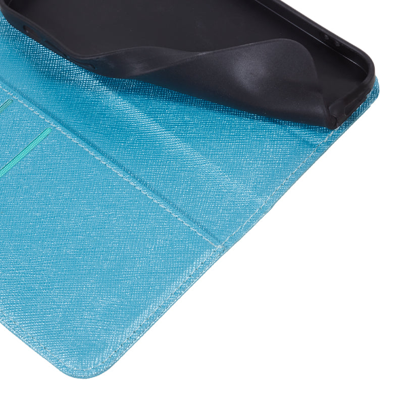 For Motorola Edge 40 5G Wallet PU Leather Case Cross Texture Stand Protective Phone Cover