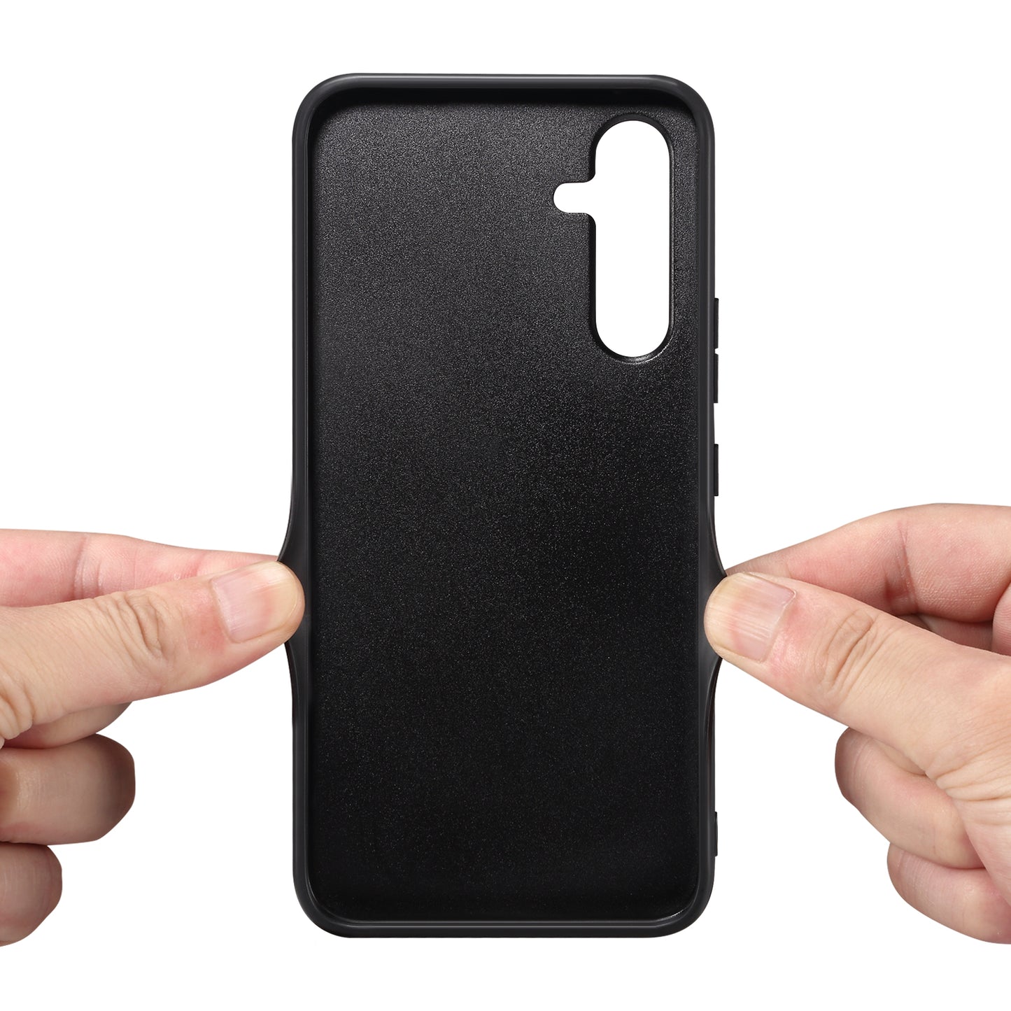 DENIOR PU Leather Coated TPU Cover for Samsung Galaxy A14 5G Kickstand Card Slot Phone Case