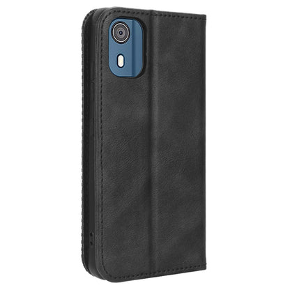 For Nokia C02 Magnetic PU Leather Mobile Case Shockproof Stand Wallet Phone Cover