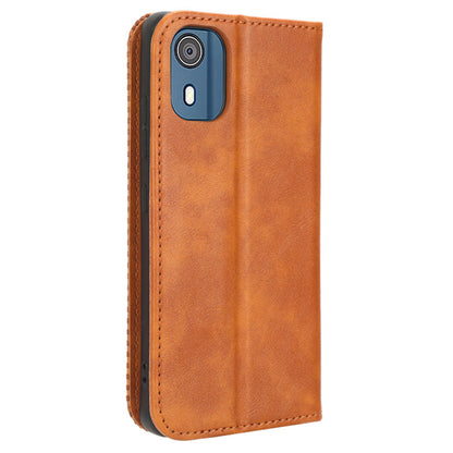 For Nokia C02 Magnetic PU Leather Mobile Case Shockproof Stand Wallet Phone Cover