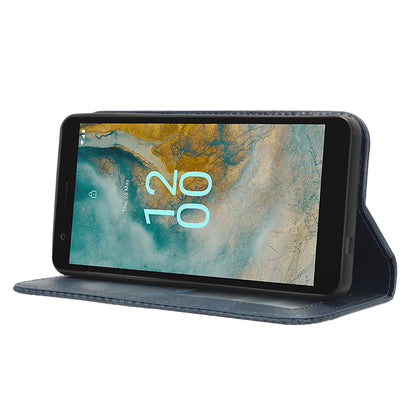For Nokia C02 Magnetic PU Leather Mobile Case Shockproof Stand Wallet Phone Cover