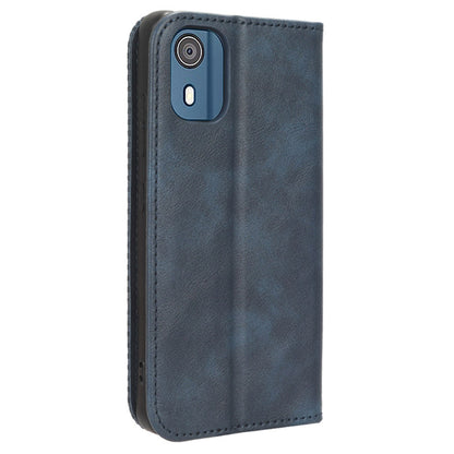 For Nokia C02 Magnetic PU Leather Mobile Case Shockproof Stand Wallet Phone Cover