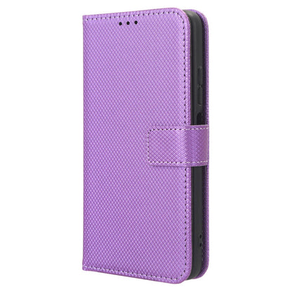 For Nokia C02 Diamond Texture PU Leather Shell Flip Stand Wallet Phone Case