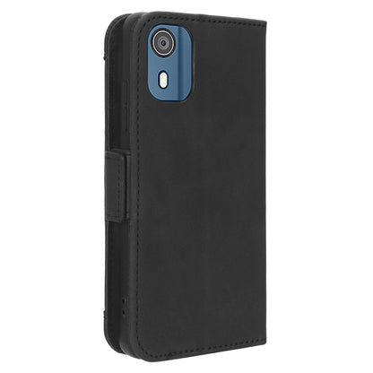 For Nokia C02 Multiple Card Slots PU Leather Phone Case Full Protection Stand Wallet Cover