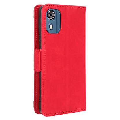 For Nokia C02 Multiple Card Slots PU Leather Phone Case Full Protection Stand Wallet Cover